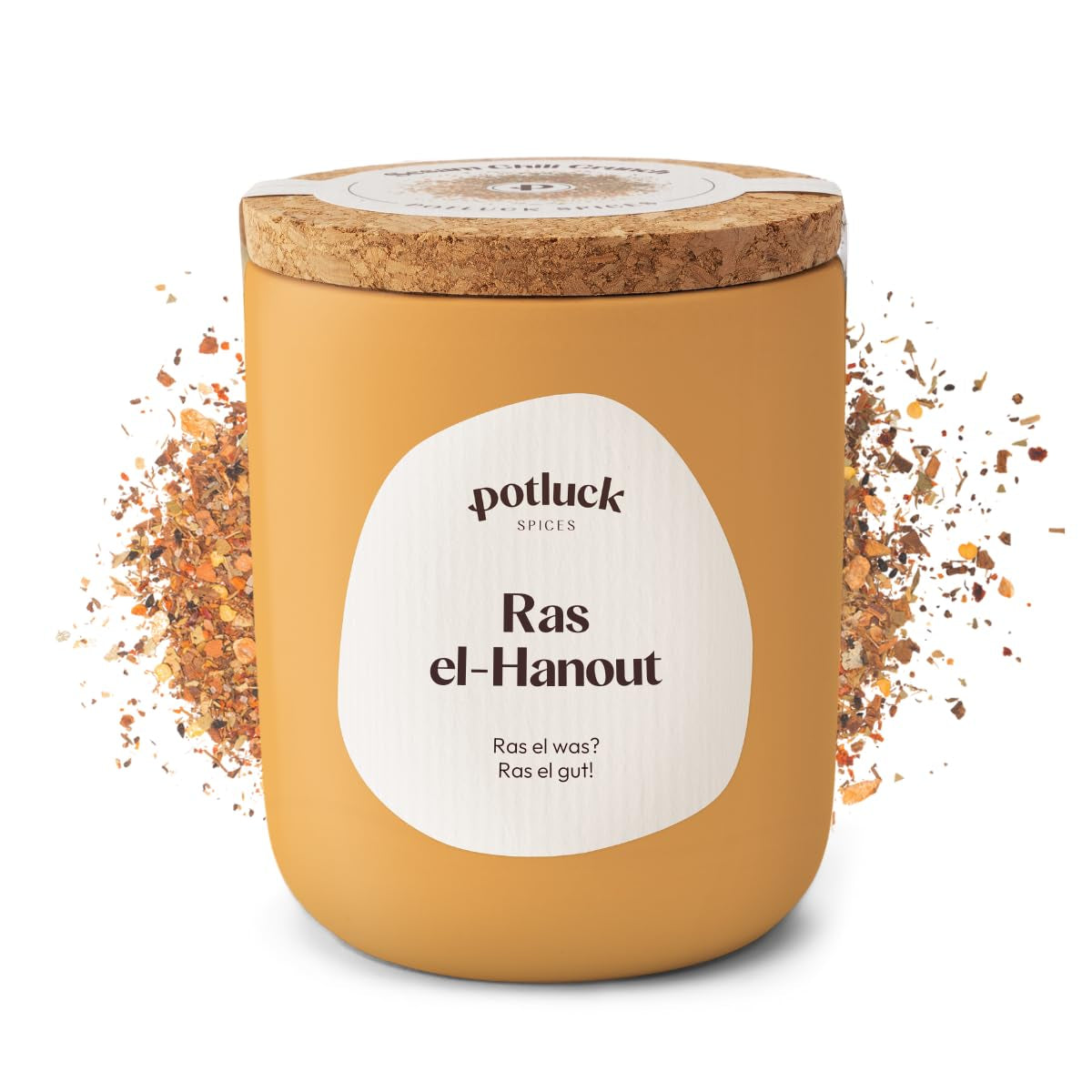 Potluck | Umami Crunch | Würzmischung im Keramiktopf | 75 g | Vegan, glutenfrei und mit natürlichen Inhaltsstoffen