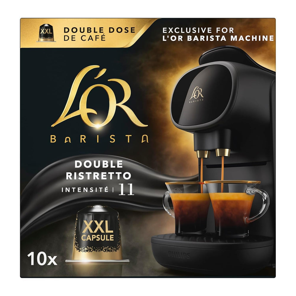 L'OR Barista Kaffeekapseln Ristretto, exklusiv für L'OR Barista Maschinen, 5er Pack, 5 x 10 Kapseln