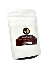 Kopi Luwak Premium (Cafea de la animale în libertate) - Boabe de cafea prăjite - Cea mai rară cafea din lume -