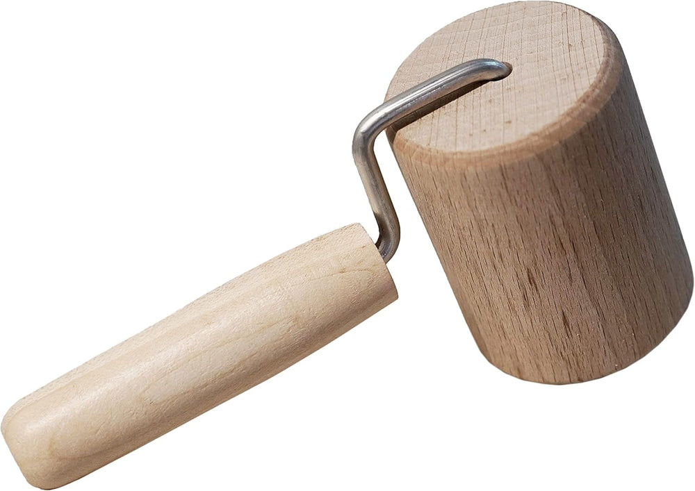Rolă cilindrică pentru tavă de copt/alăutat din lemn de fag Chinchilla® | Ajutorul robust în bucătărie | Fabricat în Germania | Calitate sustenabilă din Germania | 18 x 5 cm