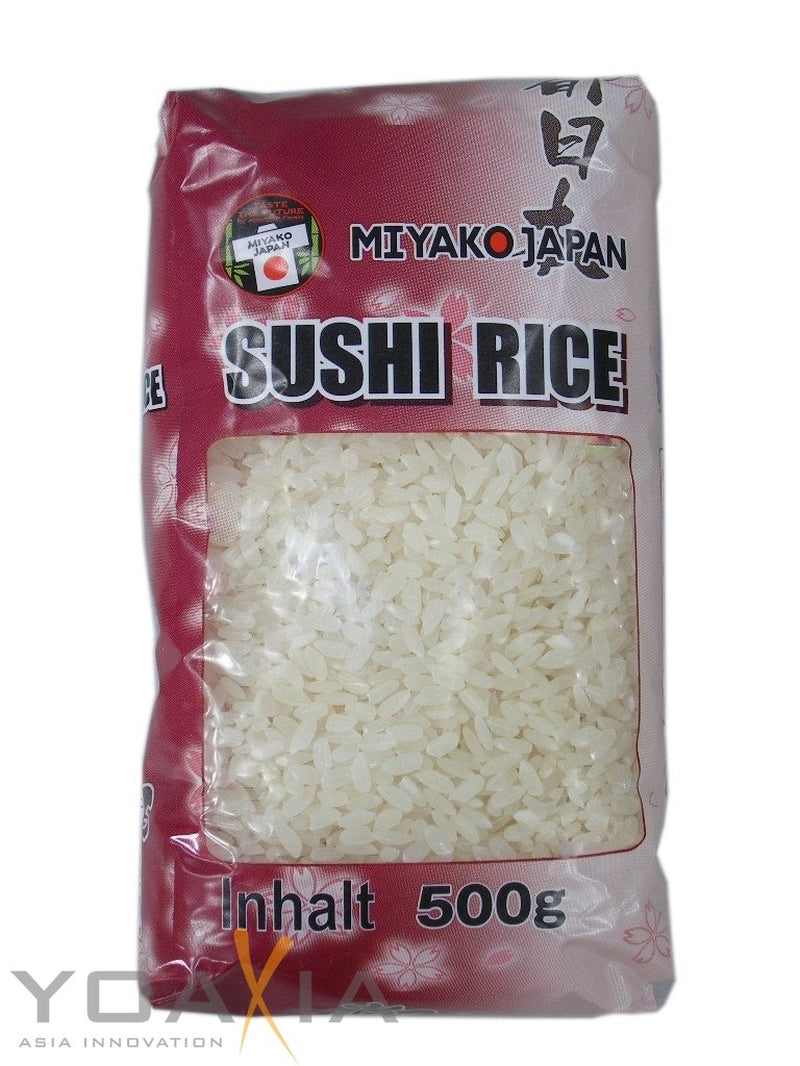 Orez Miyako Japan pentru sushi, bob rotund, 0,5 kg
