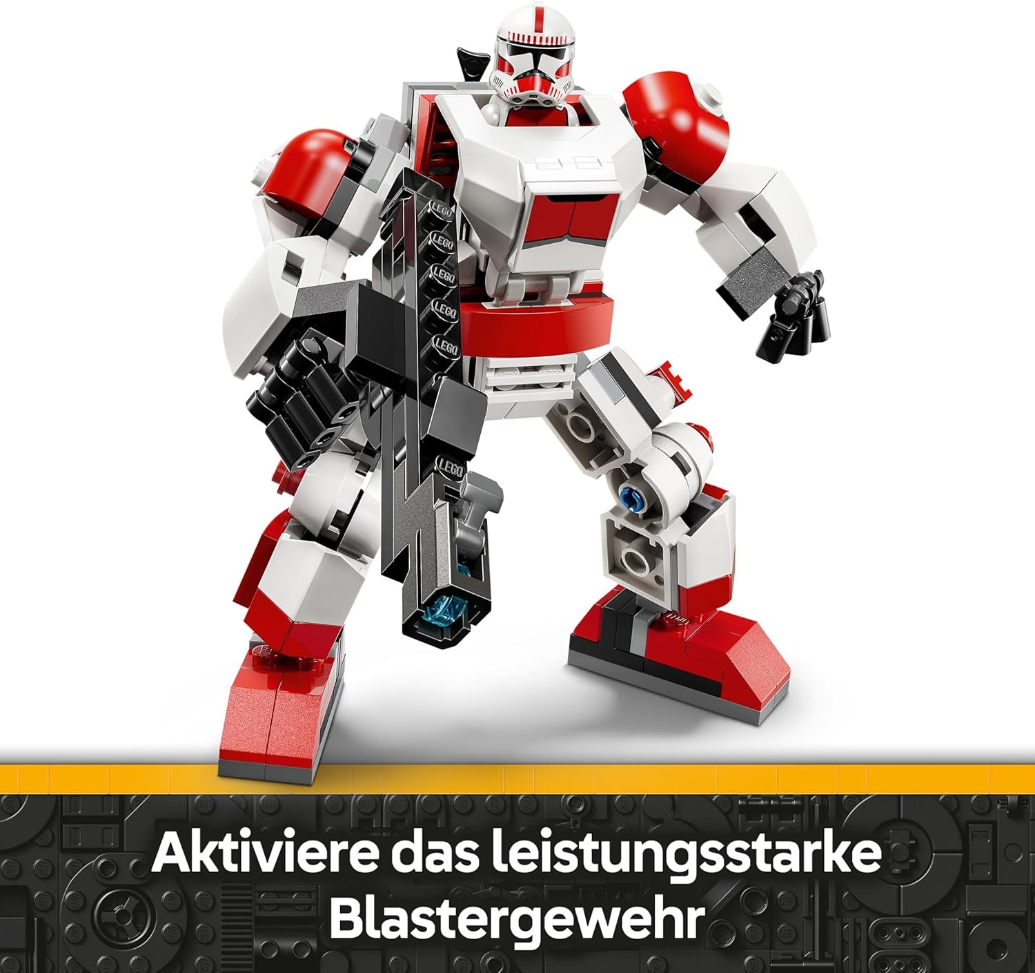 LEGO Star Wars 75448 Klon-Schocktruppen Mech - Bewege­liche Actionfigur mit Blastergewehr & Minifigur - Modellbau für Kinder - Geschenk für Jungen ab 6 Jahren & Star-Wars-Fans