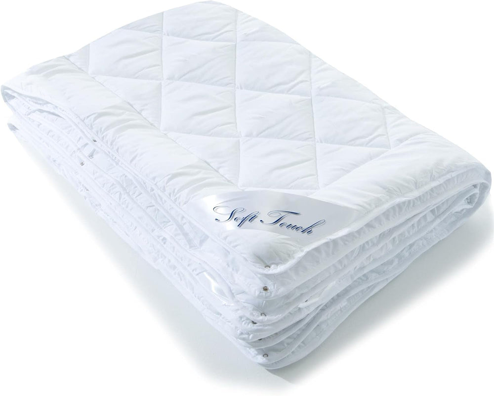 Aqua-Textil 4-sezon plapuma 135X200Cm Pături înnodate împreună Iarna 800G Vara 600G Reglarea climei Oeko-Tex Plapumi si pilote Naty Shop 225 X 220 Cm Microfibra 4 anotimpuri