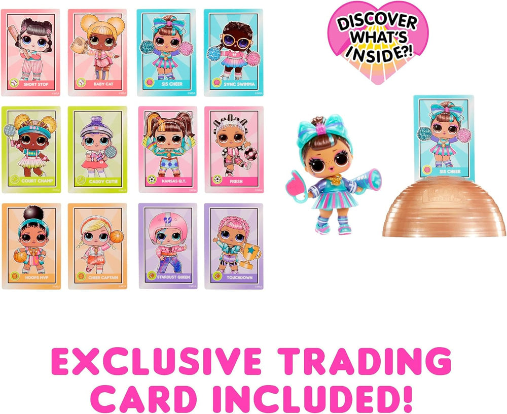 L.O.L. Surprise! All-Star Sports Vault Collection Tots - Inkl. 1 Puppe, Blindverpackung, 12 Puppen zum Sammeln, 8 Zubehörteile zum Auspacken, Ideal für Kinder ab 4 Jahren, Rosa