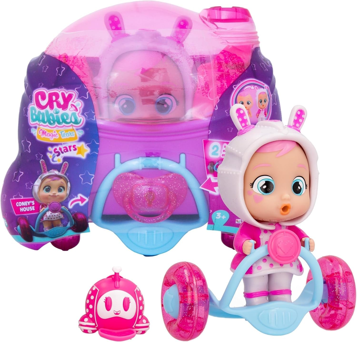 Cry Babies Magic Tears Stars Star Sydney – Sammlerstück-Babyball zum Sammeln, Verkleidet in einem schillernden Silikon-Outfit, Geschenk, Spielzeug für Mädchen und Jungen ab 3 Jahren