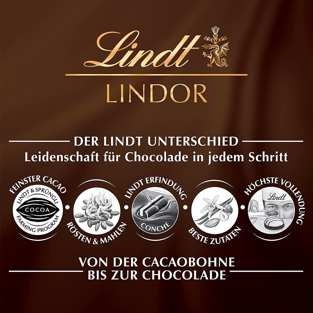Bile de ciocolată Lindor 70% cacao extra neagră | Pungă de 137 g | Aprox. 10 bile de ciocolată neagră fină cu umplutură care se topește în gură | Cadou de ciocolată | Cadou de ciocolată