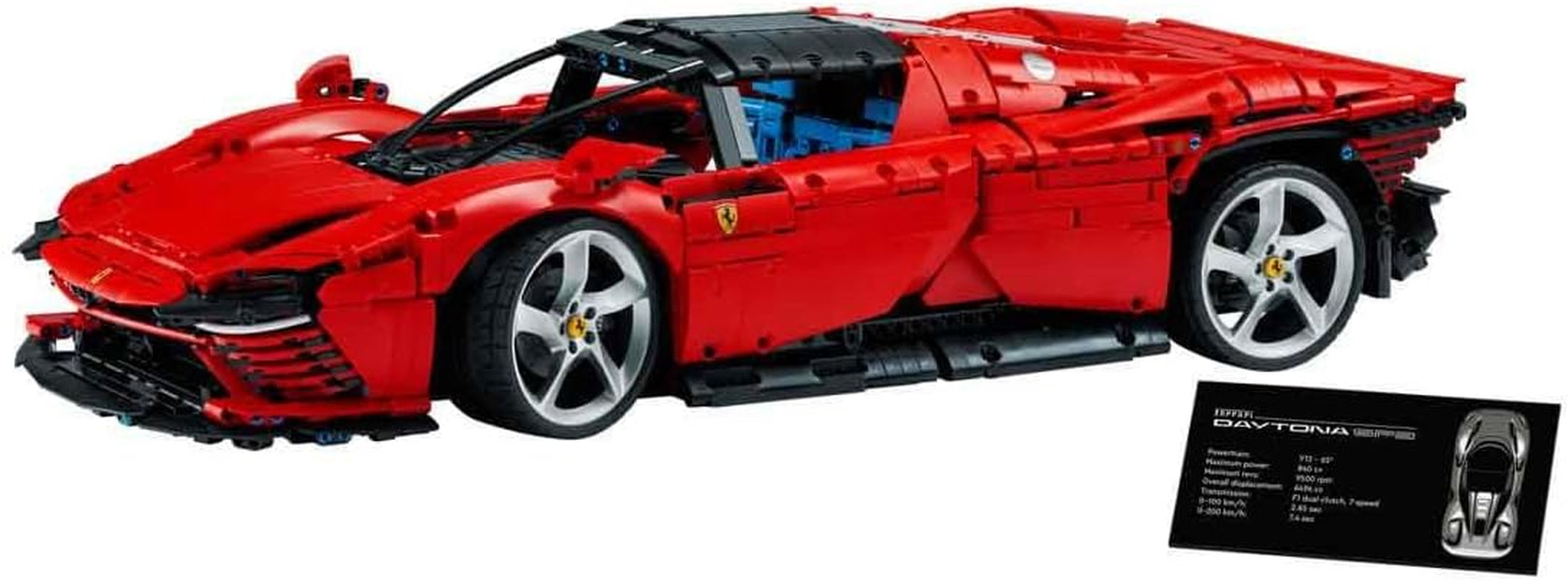 LEGO 42143 Technic Ferrari Daytona SP3 Modellauto-Bausatz im Maßstab 1:8, roter Super-Sportwagen, erweitertes Auto-Modell Sammlerstück, Ultimate Car Concept