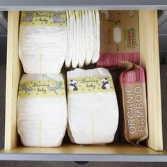 Scutece organice din bambus, mărimea 6, potrivite pentru 16+ kg, pachet de 20 de scutece