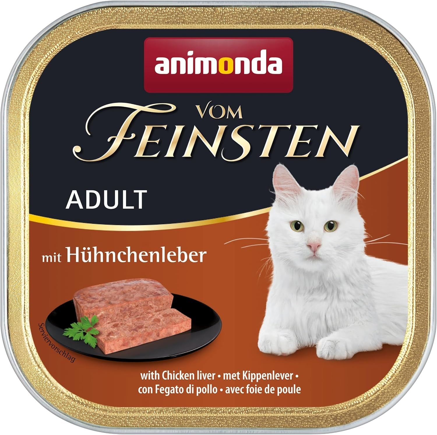 animonda Vom Feinsten Hrană umedă pentru pisici adulte, varietate de pui, 6 x 100 g