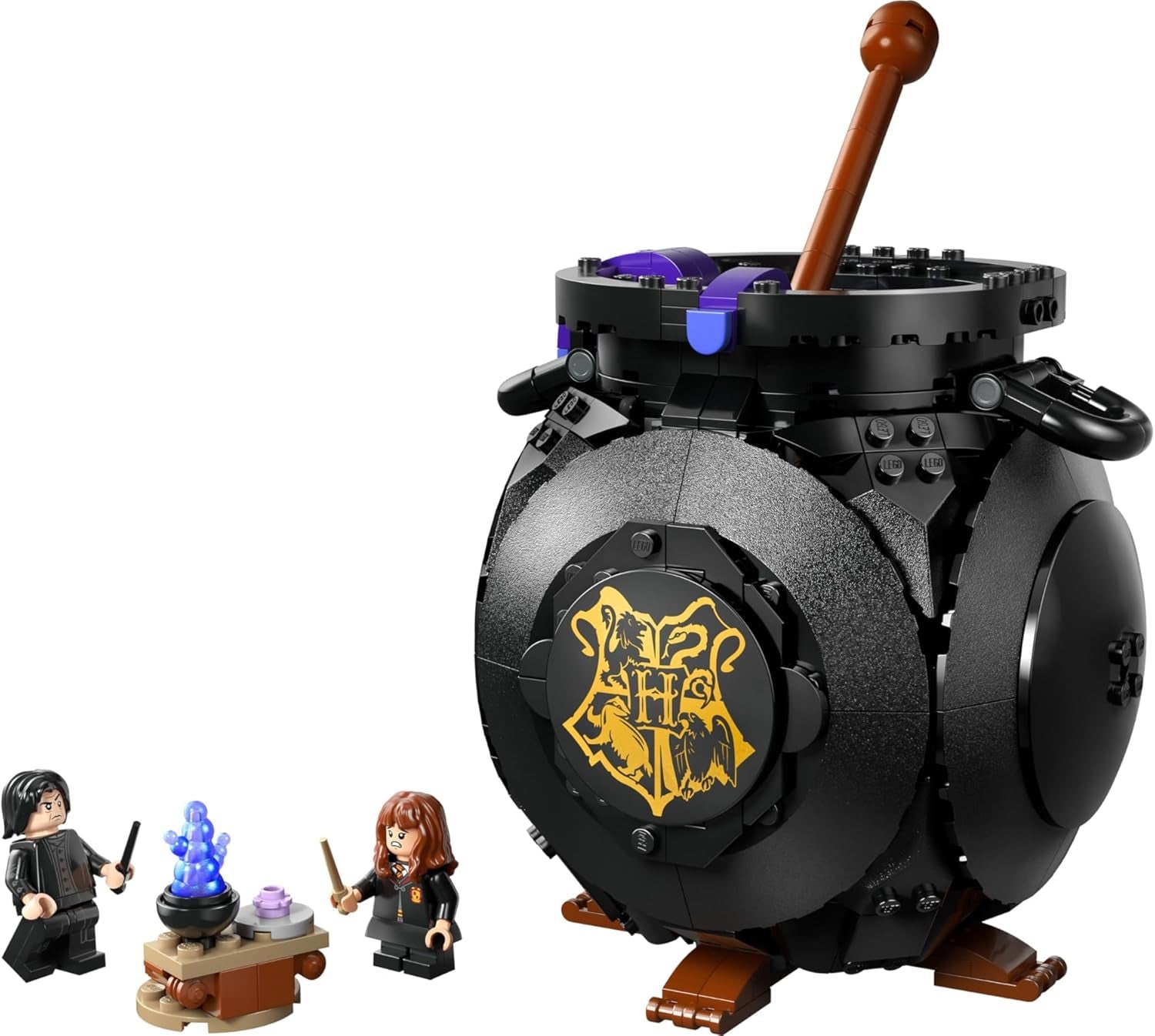 LEGO Harry Potter Kessel: Geheimes Klassenzimmer für Zaubertränke - DIY Set für Schreibtisch oder Schlafzimmer mit Patronus und Hermine und Snape Minifiguren - Geschenk für Kinder ab 10 Jahren - 76464