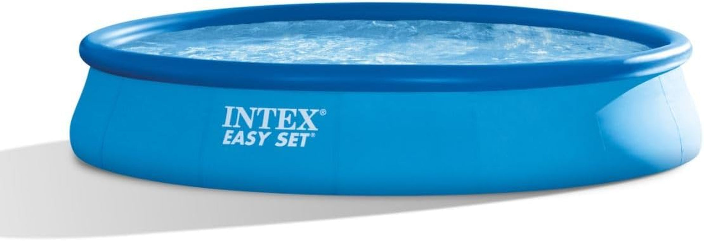 Intex 28158NP – Piscină supraterană rotundă Easy Set, pompă de filtrare 2006 L/h, 9729 L, PVC, albastră, 457x84 cm