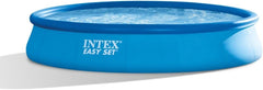 Intex 28158NP – Piscină supraterană rotundă Easy Set, pompă de filtrare 2006 L/h, 9729 L, PVC, albastră, 457x84 cm