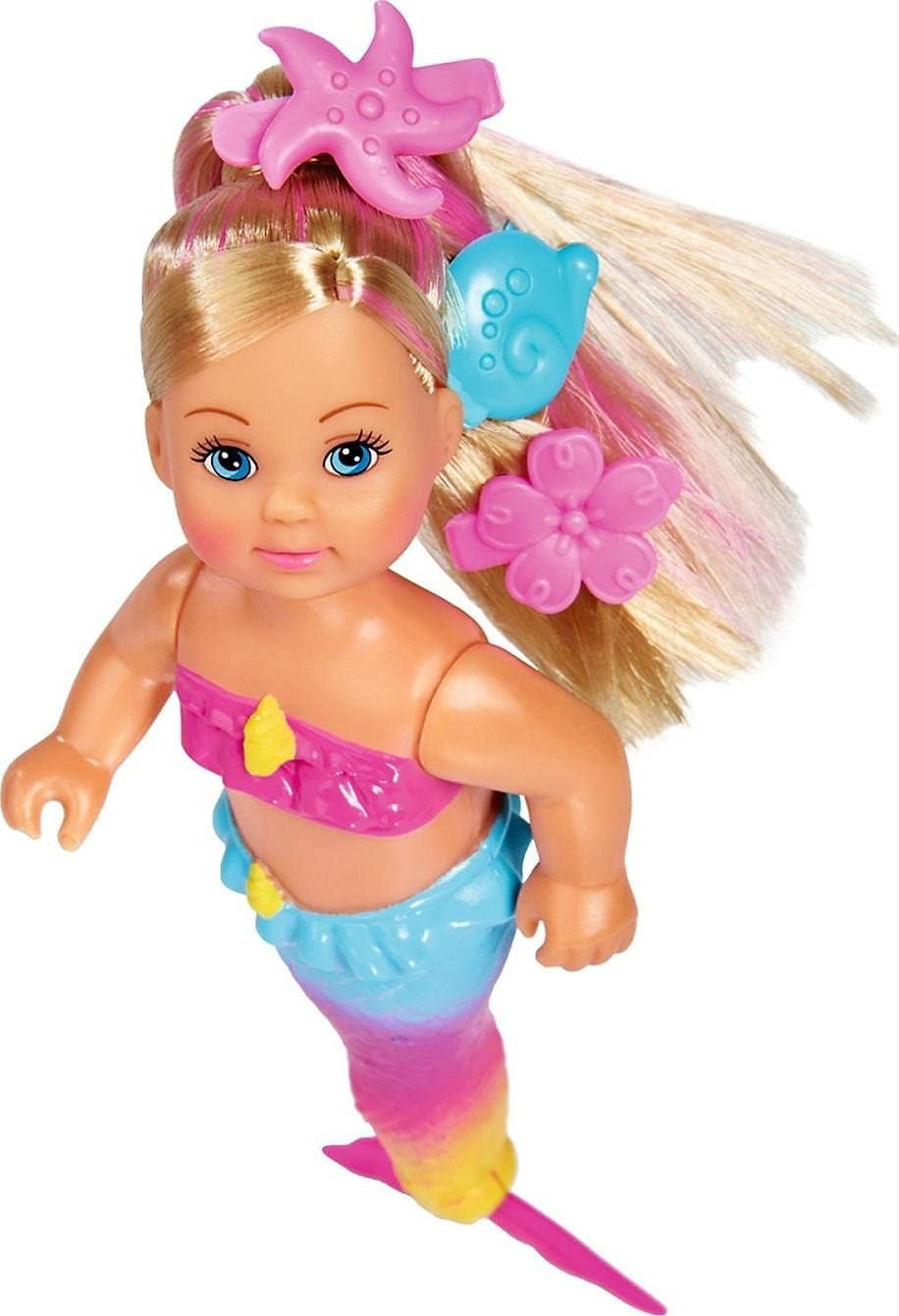 Simba 105733318 Păpușă Sirenă Evi Love Înotătoare, Multicoloră, Mărime Unică