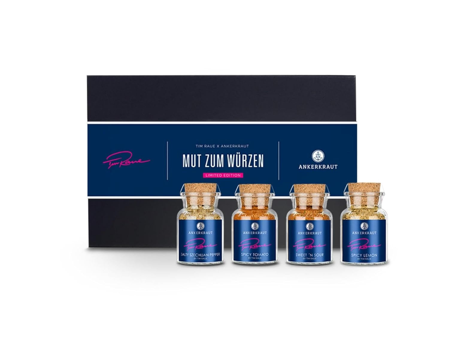 Ankerkraut Smoky Fries by Tim Raue, Mischung würzender Zutaten für Pommes Frites, Gourmet Pommes mit Rauch-Aroma, 145 g im Korkenglas