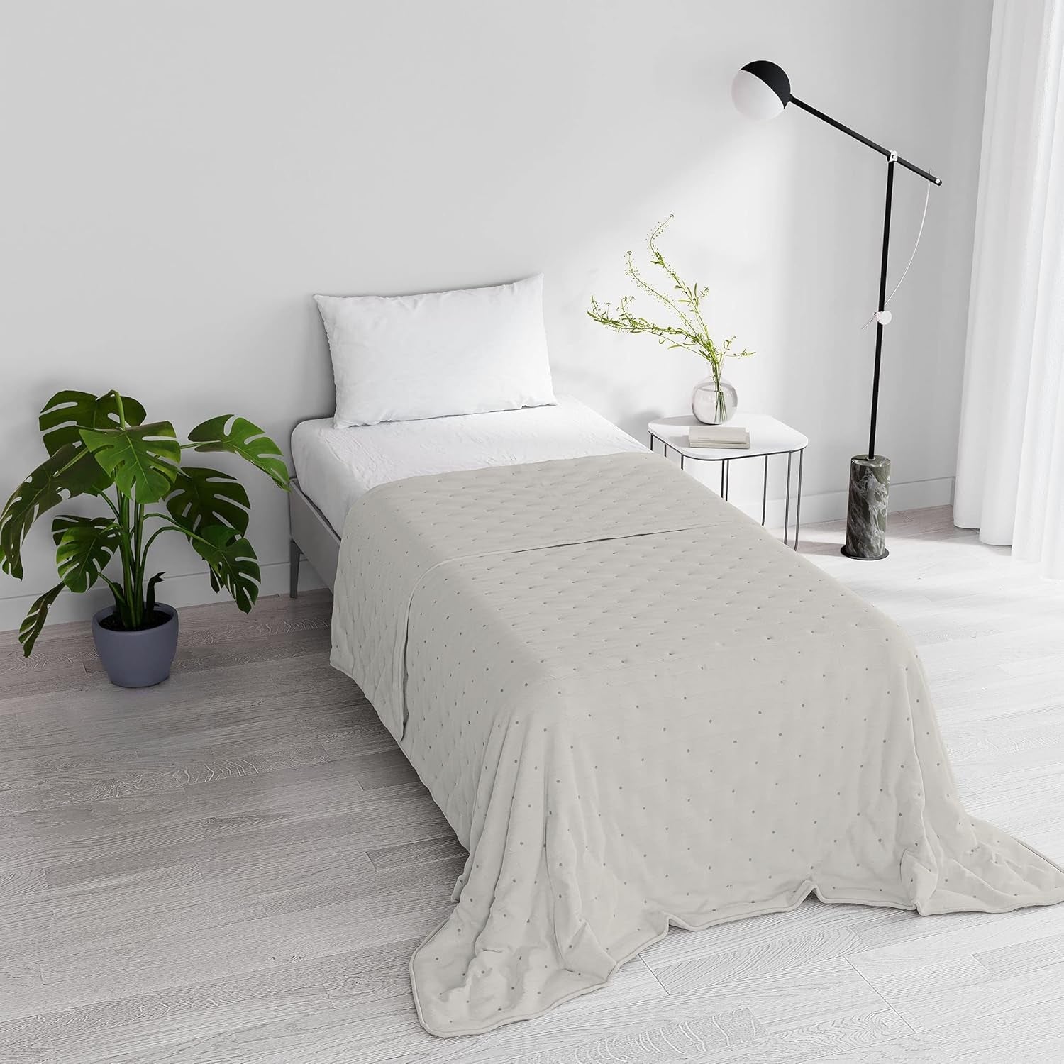Plapumă elegantă de vară, matlasată, verde, 170 X 250 cm Plapumi si pilote Naty Shop Bej 170X250Cm