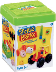 Stickle Bricks Farm Set Konstruktionsspielzeug, Fördert Geschicklichkeit und Fantasie, Sicher und langlebig, Inspiriert Kreativität und Feinmotorik, Geeignet für Kinder ab 18 Monaten