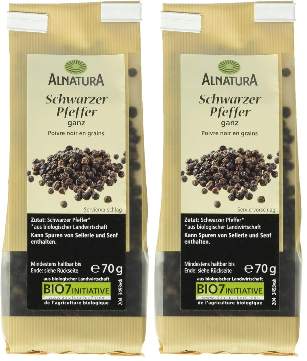 Bio Schwarzer Pfeffer ganz, 70g