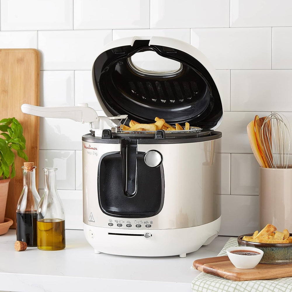 Friteuză AM4800 Mega 2Kg, friteuză cu ulei, filtru miros, 1800 W Electrocasnice Naty Shop