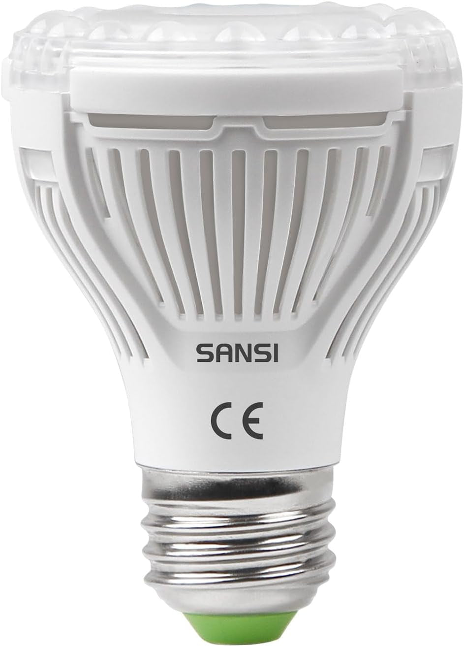 Lampă LED SANSI 36W cu spectru complet E27 pentru plante de interior, lampă LED de creștere cu lămpi de creștere PPFD ridicat pentru seră, grădină, flori, legume, hidroponică, dimensiune Ø11.5 * 13.3cm