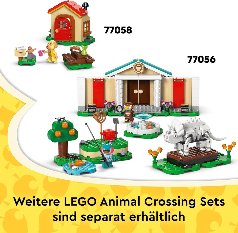 LEGO Animal Crossing - Kreative Häuser: Jahreszeiten voller Spaß - 2-in-1-Spielset mit 2 Spielhäusern, Minifiguren von Stitches, Feline & Grimm - Gamer Geschenk für Mädchen, Jungen ab 7 Jahren - 77057