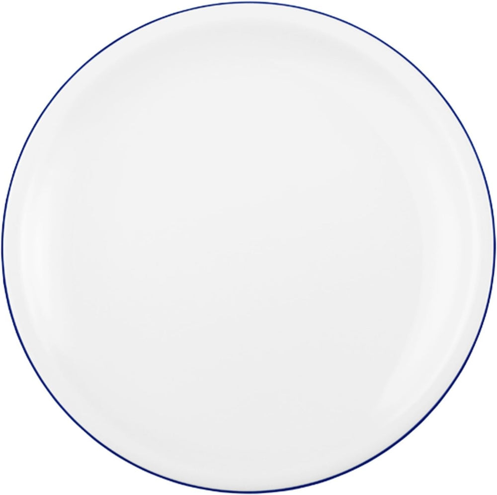 Serviciu de cafea Seltmann Weiden cu 18 piese | Serie compactă, margine albastră | Setul include 6 farfurii pentru micul dejun, 6 cești de cafea și 6 farfurioare, albastre