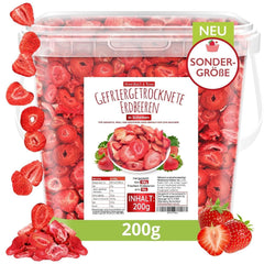 Căpșuni liofilizate, 200g fructe liofilizate în felii, neîndulcite, chipsuri cu căpșuni fructate, căpșuni uscate Produse deshidratate Naty Shop Titlu implicit