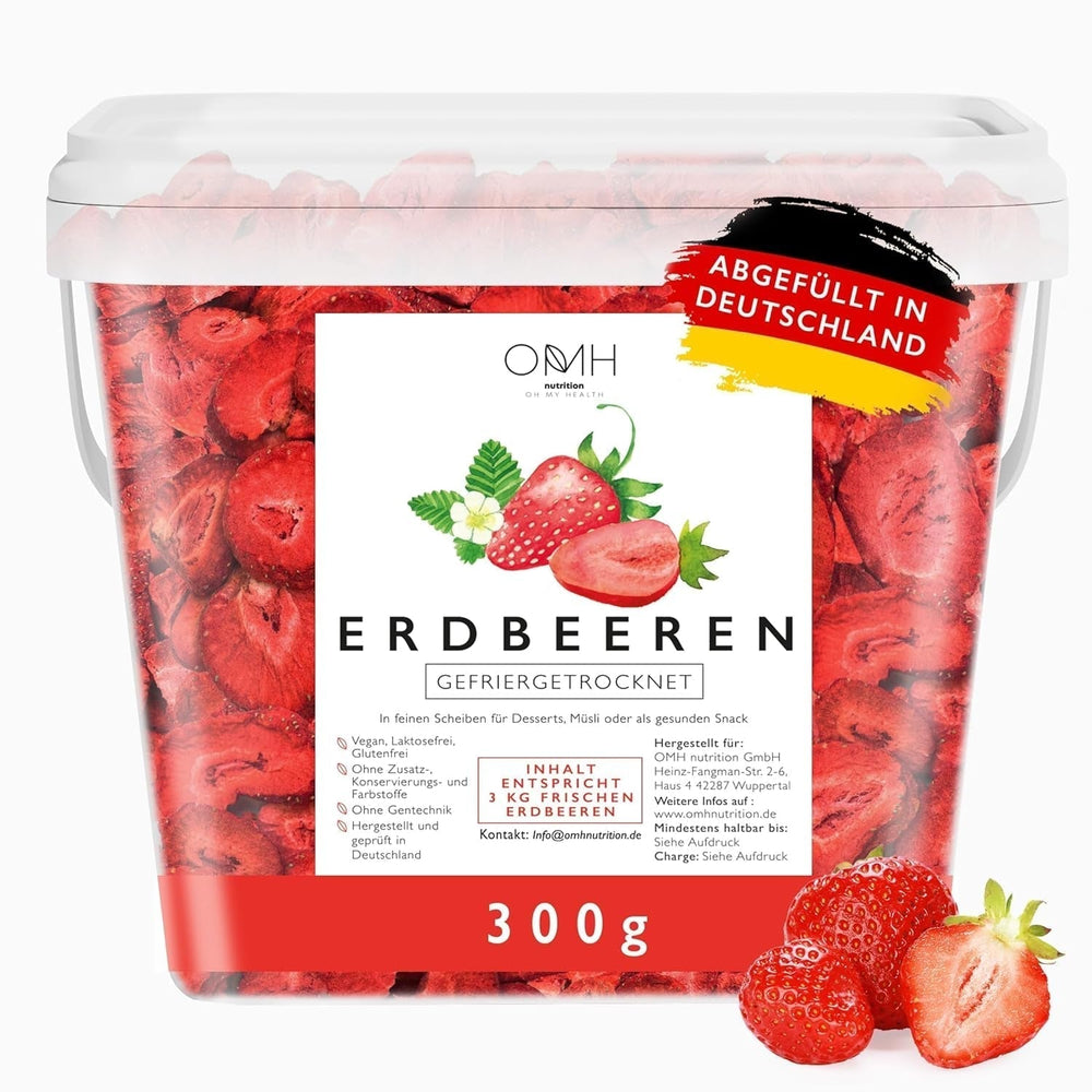 Căpșuni liofilizate în felii 300g fructe liofilizate fără adaos de zahăr și aditivi Germania Produse deshidratate Naty Shop Titlu implicit