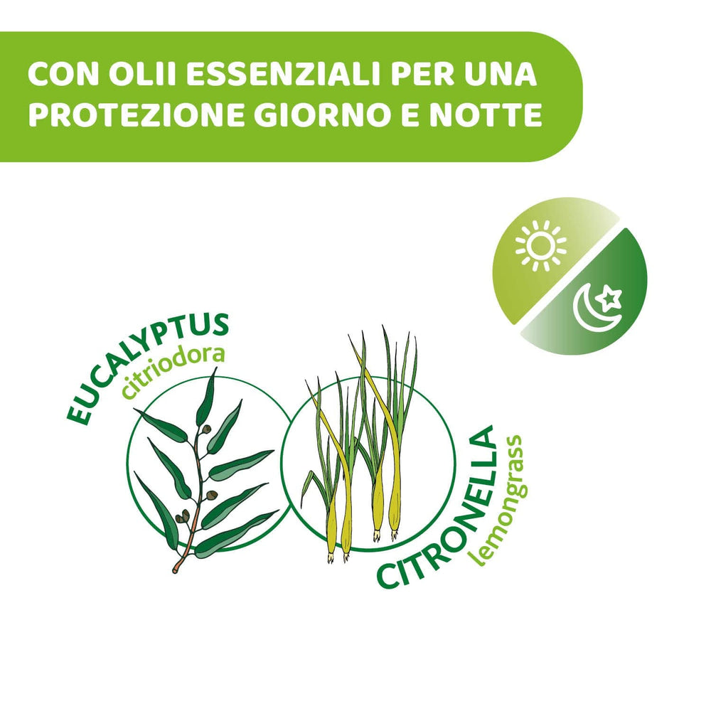 Șervețele umede protectoare Chicco NaturalZ, pachet de 20. Protecție naturală de vară cu lemongrass și eucalipt, protecție zi și noapte.
