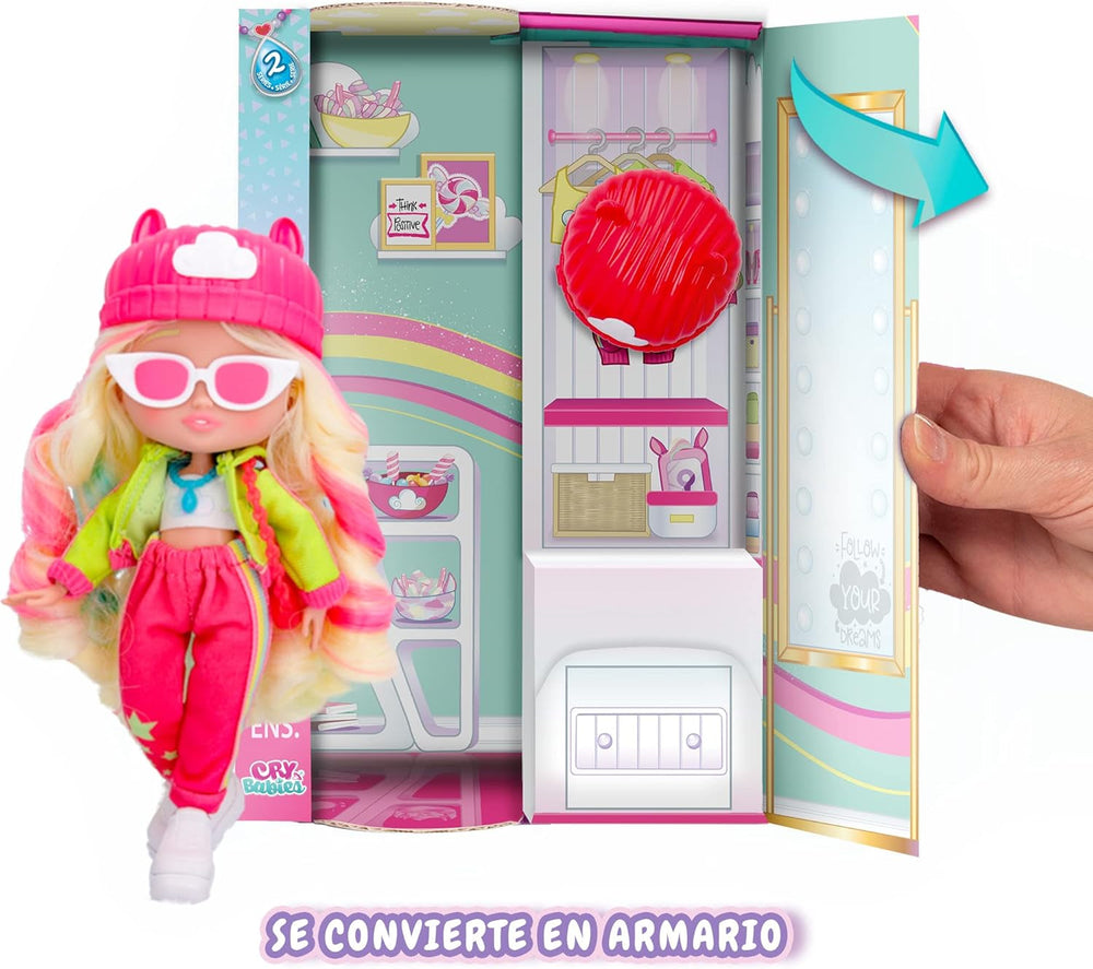 S2 Hannah Modepuppe mit Langen Haaren, Stoffkleidung und 10 Accessoires – Spielzeuggeschenk für Mädchen und Jungen + 5 Jahre