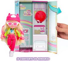 S2 Hannah Modepuppe mit Langen Haaren, Stoffkleidung und 10 Accessoires – Spielzeuggeschenk für Mädchen und Jungen + 5 Jahre