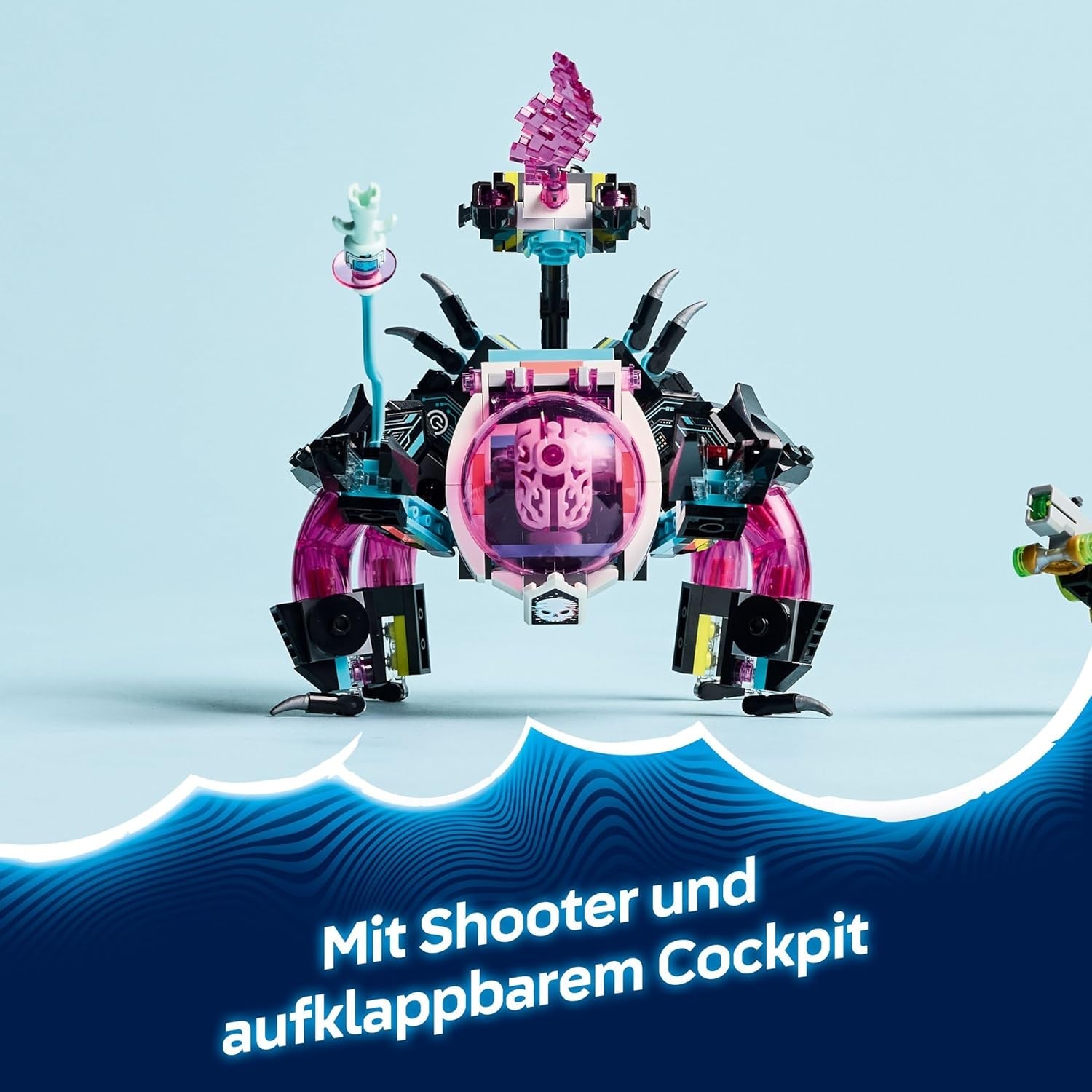 LEGO DREAMZzz Mateo vs. Cyberhirn-Mech - Modularer Roboter zum Bauen und Spielen für Mädchen und Jungen ab 8 Jahren - in Skorpionfigur umbaubarn - inkl. Minifigur und Dreamling - Geschenkidee - 71495