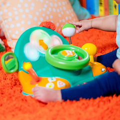 Bright Starts, volan de jucărie, Lights & Colours Driver, cu muzică, zgomote de mașină, indicatoare, levier de viteze și multe altele Jucarii Bebe Naty Shop