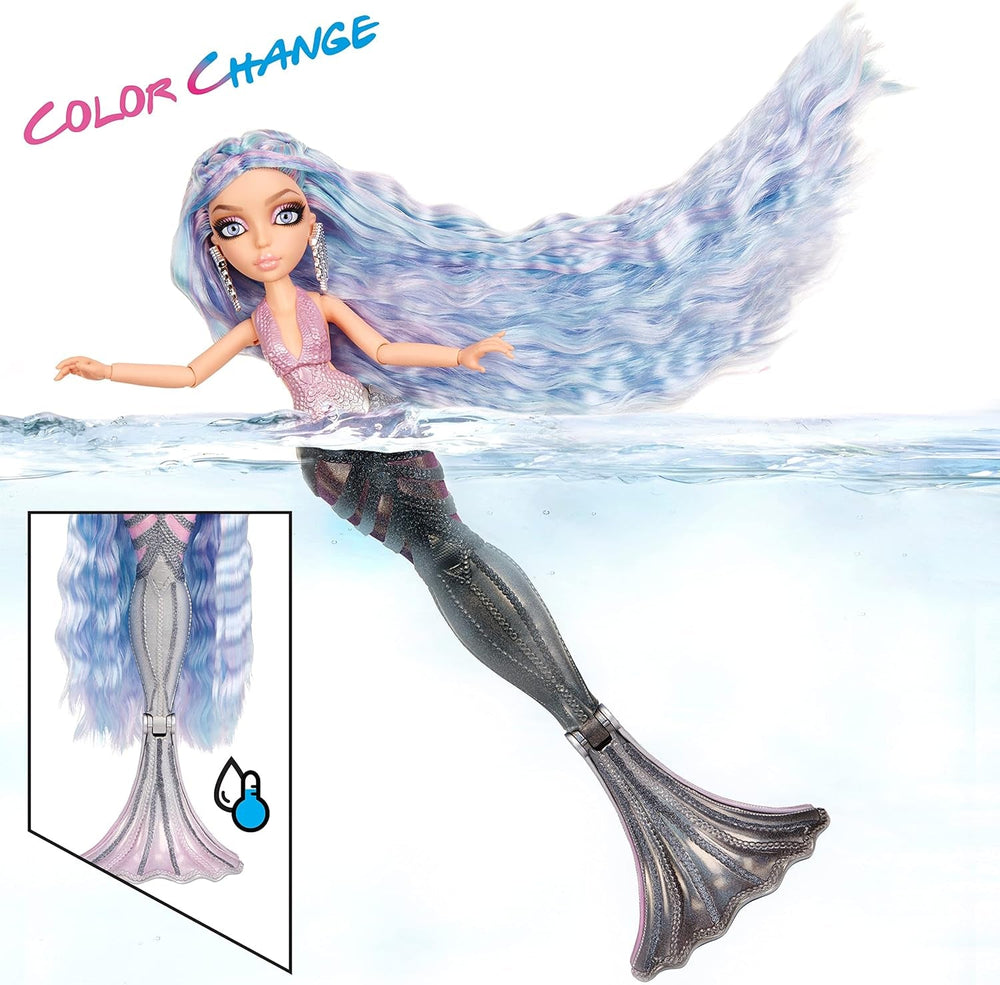 Mermaze Mermaidz - ORRA - Meerjungfrauen Puppe mit Farbwechsel-Funktion und Buntem Haar - Inkl. Glitzer-Haargel und Accessoires zum Stylen und Frisieren - Zum Sammeln - Für Kinder ab 4 Jahren