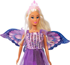 Simba Steffi Love Fantasy Fairy – Puppe (29 cm) als Zauberhafte Fee mit beweglichen Flügeln, Kamm & Haarclips, magisches Rollenspiel für Kinder ab 3 Jahren