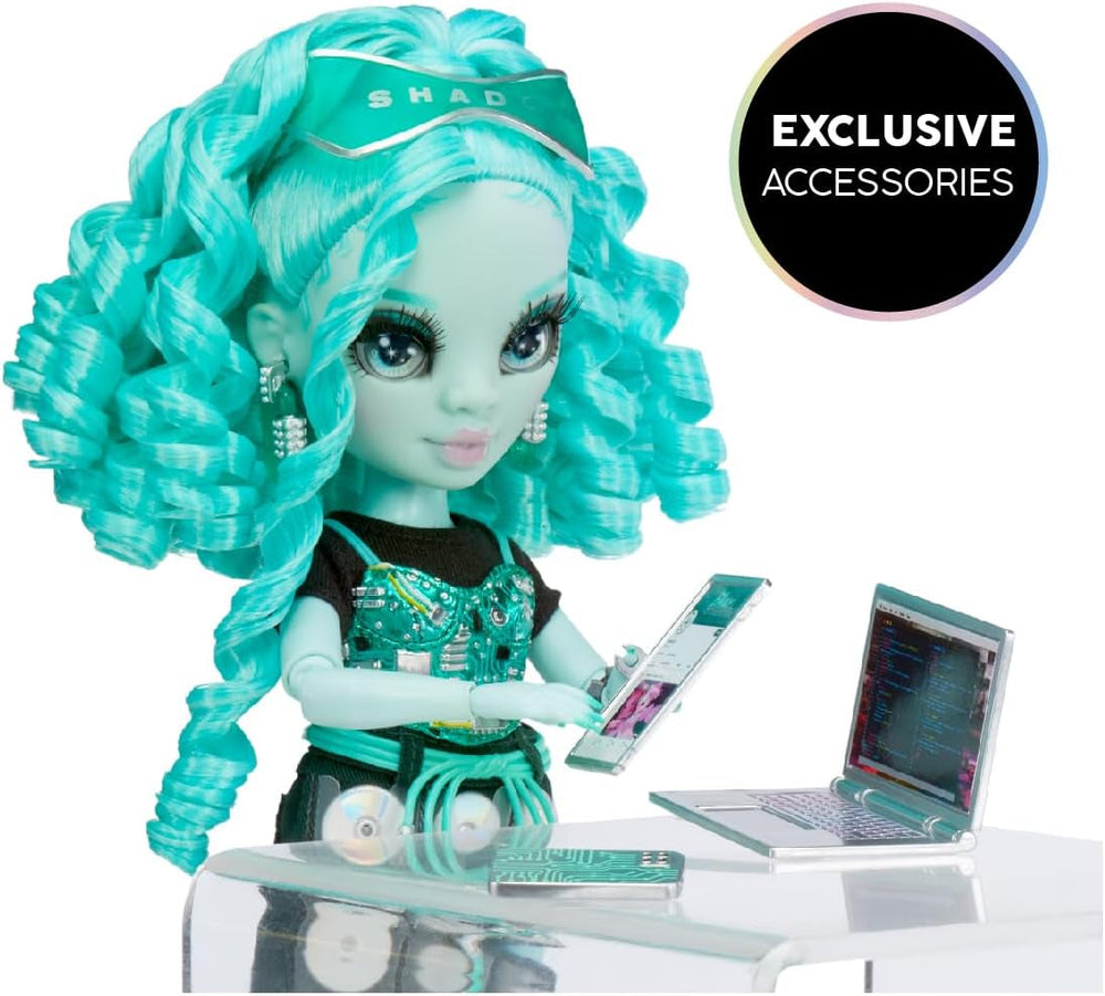 Rainbow High Shadow High Serie 3 - Berrie Skies - Grüne Modepuppe - Modisches Outfit und mehr als 10 Bunte Spielaccessoires - Ideal für Kinder von 4-12 Jahren und Sammler