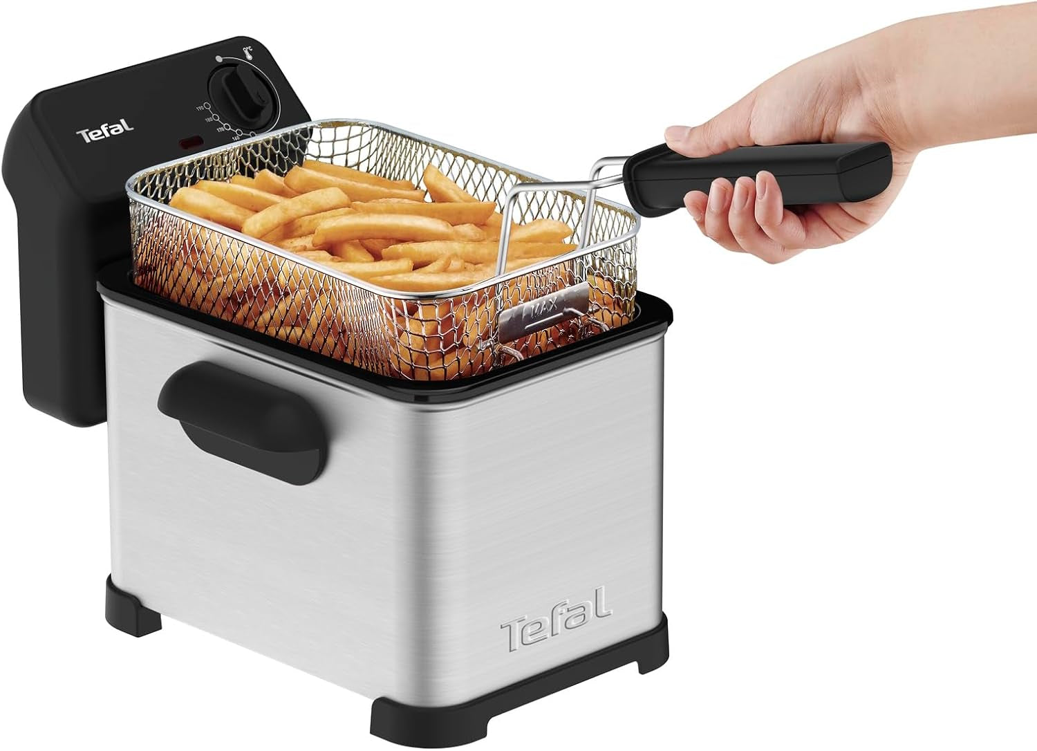 Tefal Family Pro Access 4.0L, 3000 Watt, semiprofesionala, cu ulei, rezervor de ulei detașabil, tehnologie cu zonă de răcire Electrocasnice Naty Shop