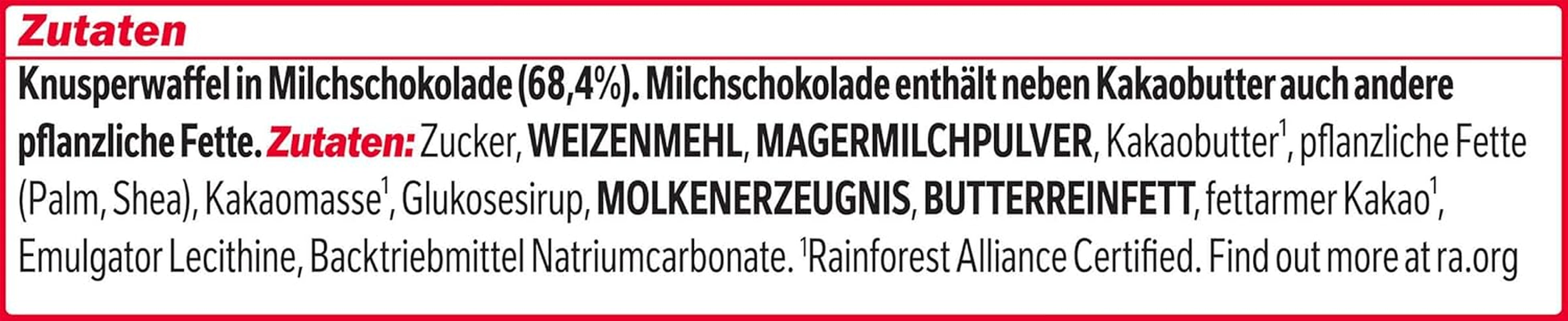 Batoane de ciocolată Nestlé Mini XXL, batoane crocante cu ciocolată cu lapte și napolitană crocantă, pachet de 4 (1 x 301g)