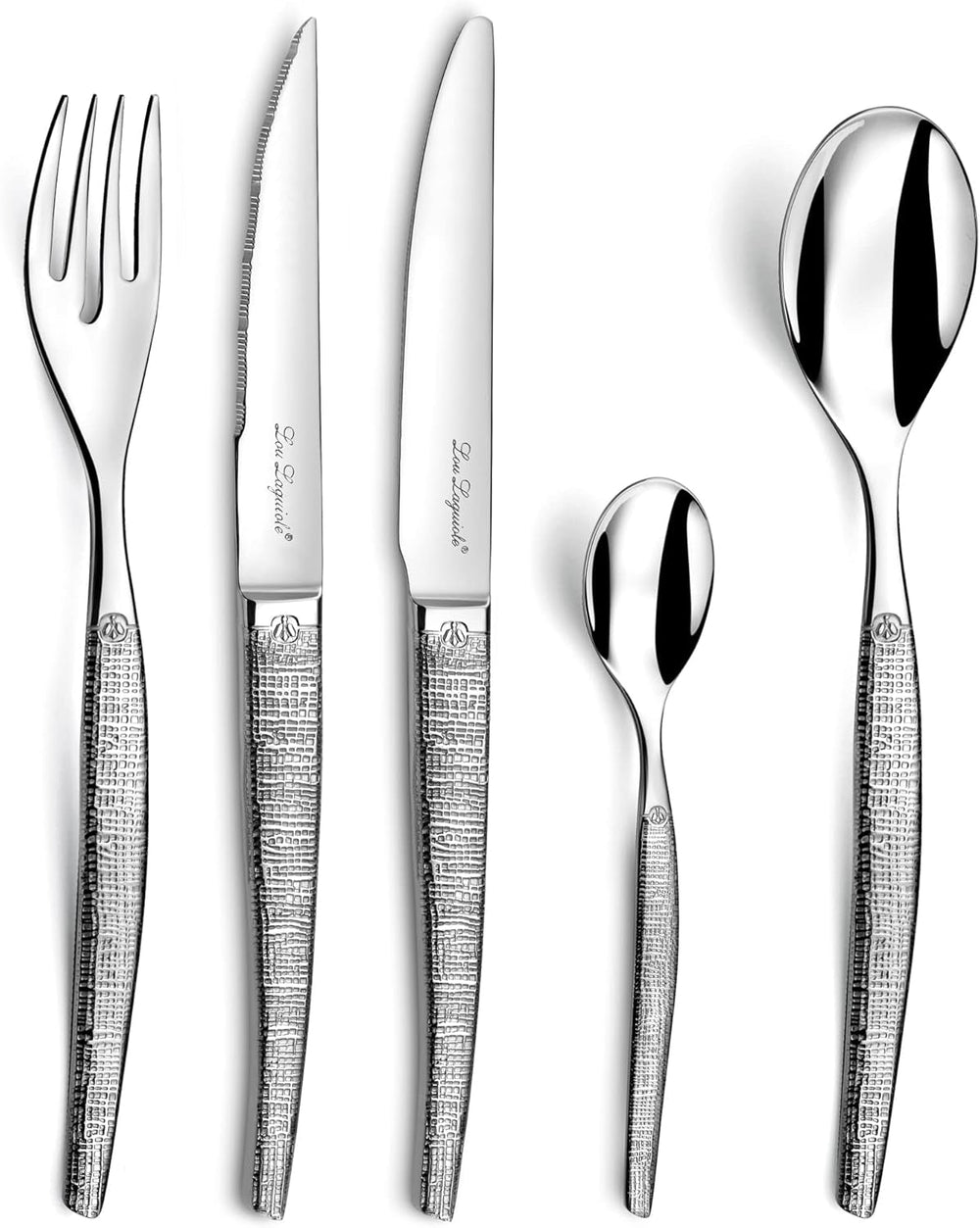 Tacâmuri JET cu design fin, strălucitor, set excepțional de tacâmuri, 30 de bucăți Bucatarie Naty Shop
