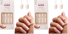 Kiss Nude Nails Unghii Uimitoare (Pachet de 2)