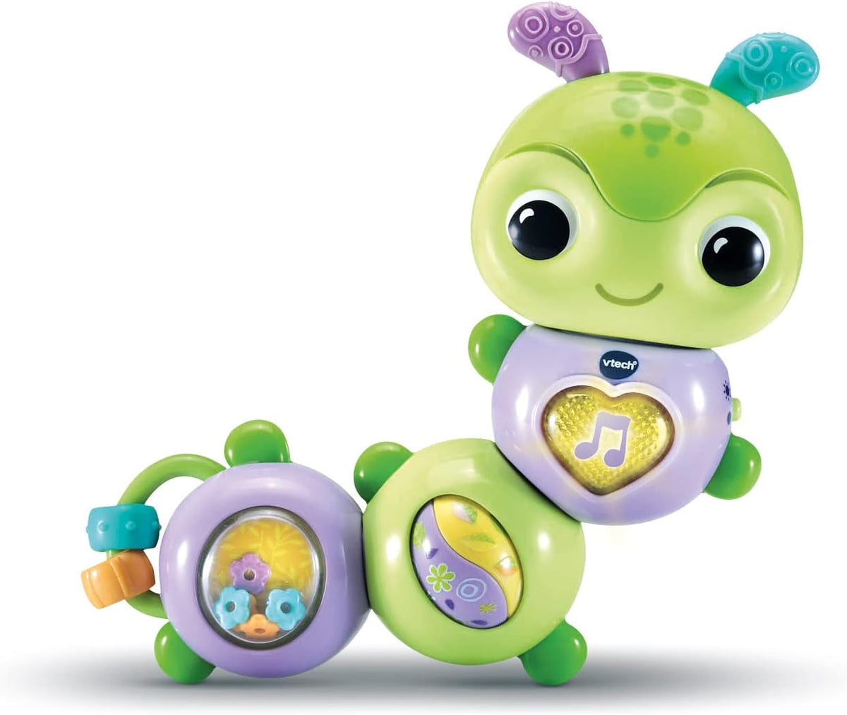 VTech Baby Spinning Fun Caterpillar - Clopoțel interactiv și jucărie pentru abilități motorii care vorbește și cântă - Pentru copii cu vârsta cuprinsă între 6-24 luni Jucarii Bebe Naty Shop Titlu implicit