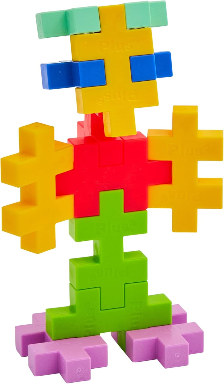 Plus-Plus 9603431 Kreativ-Bausteine Tube, Big Tropical, Geniales Konstruktionsspielzeug, 15 Teile, 38 cm