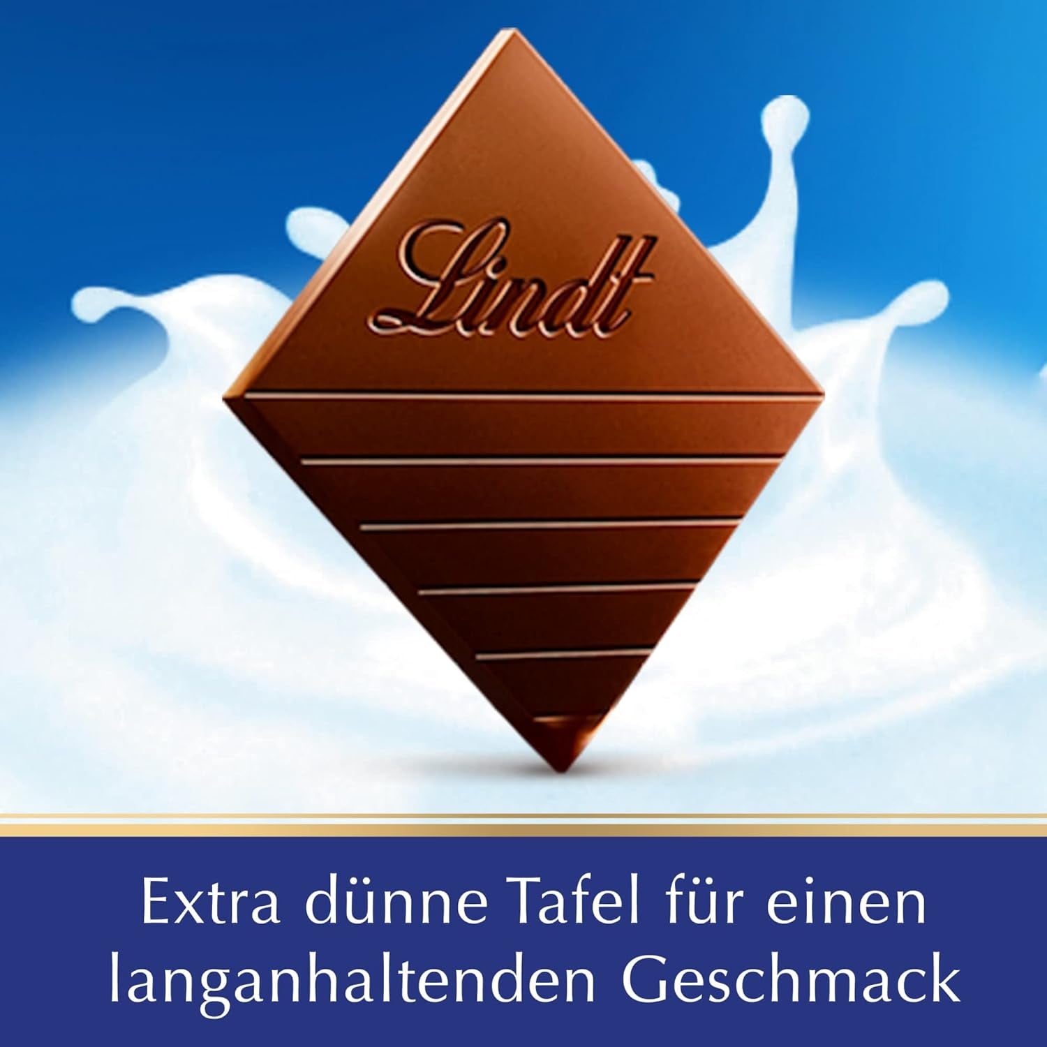 Lindt EXCELLENCE Ciocolată cu lapte extra cremoasă | Baton 100g | Ciocolată cu lapte fină, premium, cu o aromă cremoasă și lăptoasă | Aromă intensă și persistentă | Cadou de ciocolată