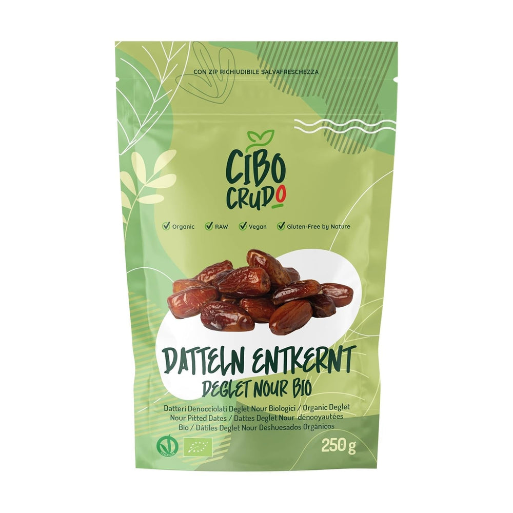 Curmale fără sâmburi Deglet Nour Bio - 500g. Curmale uscate Deglet Nour organice naturale. Curmale deshidratate. Produse deshidratate Naty Shop 250G Date Deglet