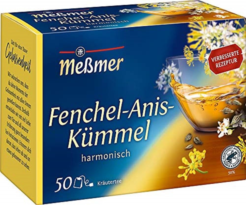 Meßmer Amestec de urzică | 25 | Pliculețe de ceai | Vegan | Fără gluten | Fără lactoză
