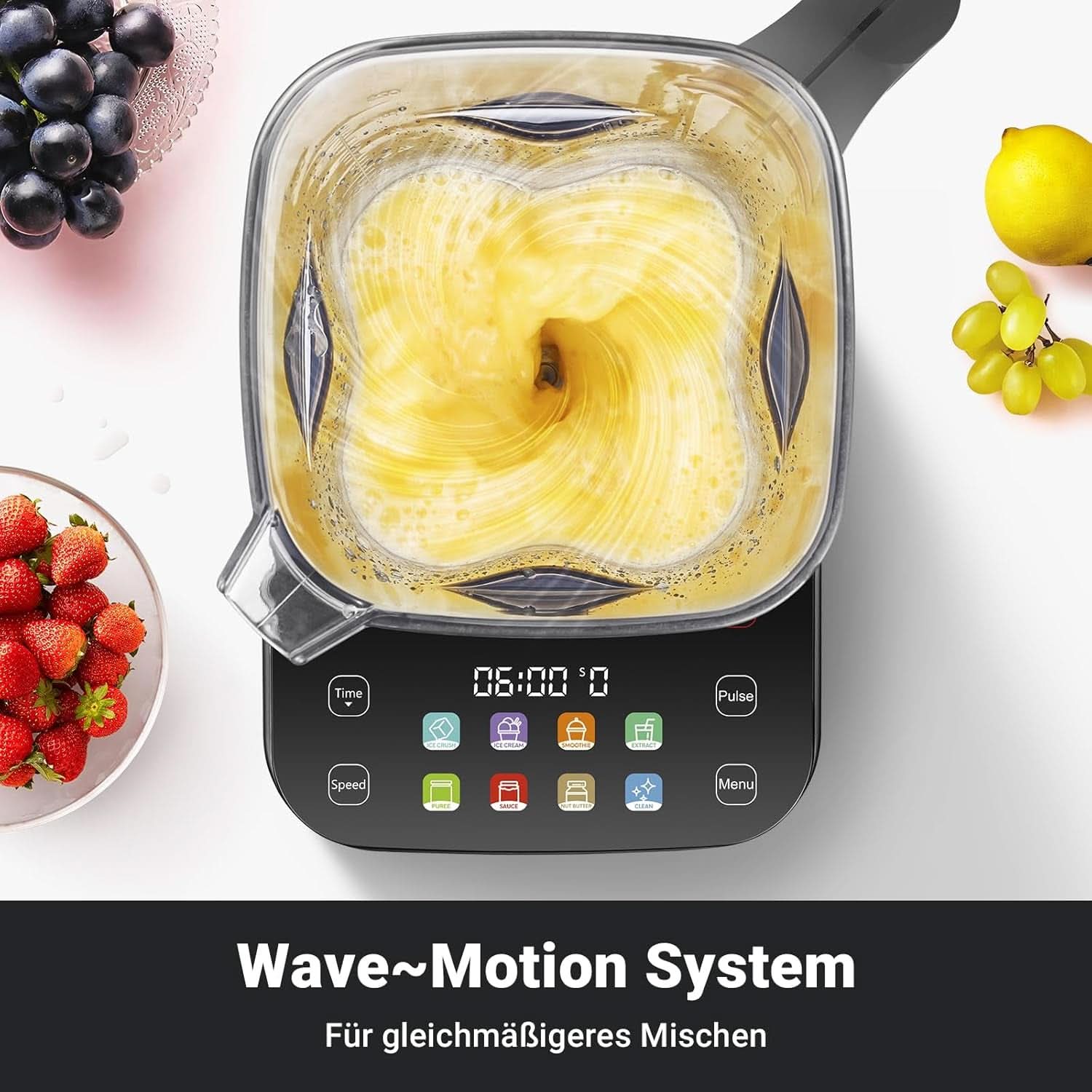 Blender AMZCHEF, 8 meniuri inteligente și 10 viteze, ecran tactil LCD Bucatarie Naty Shop