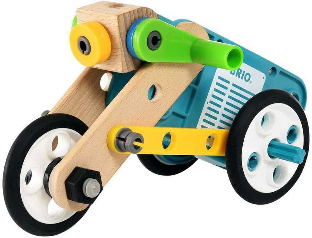 BRIO Builder 34591 Motor-Konstruktionsset 120 TLG. - Set mit Motor zum Konstruieren von Hubschraubern, Autos und beweglichen Objekten Builder Konstruktionssystem - Für Kinder ab 3 Jahren