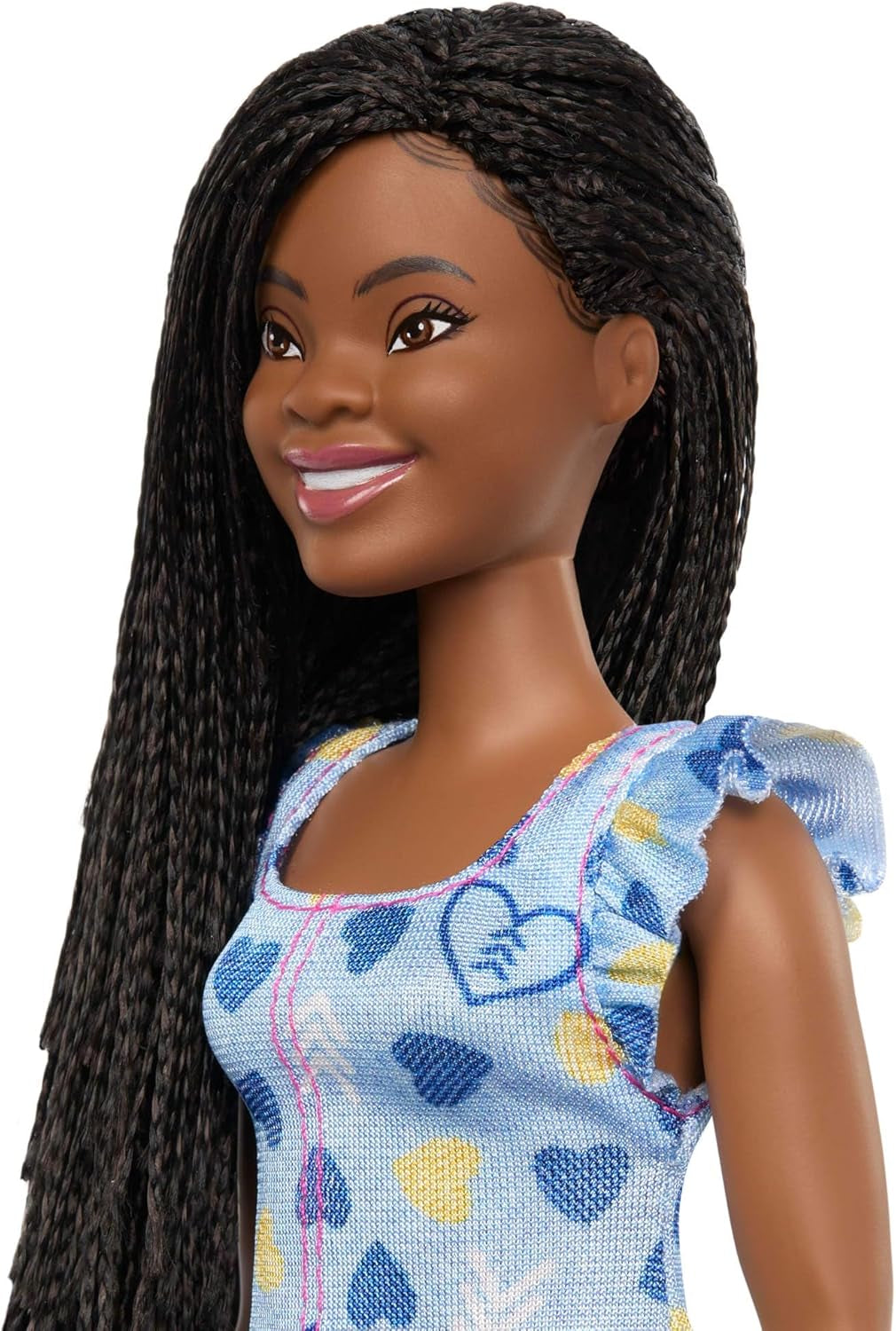 Barbie Fashionistas Puppe Nr. 229 mit Down-Syndrom in Herzchenkleid, entwickelt in Zusammenarbeit mit der National Down Syndrome Society, HYK14