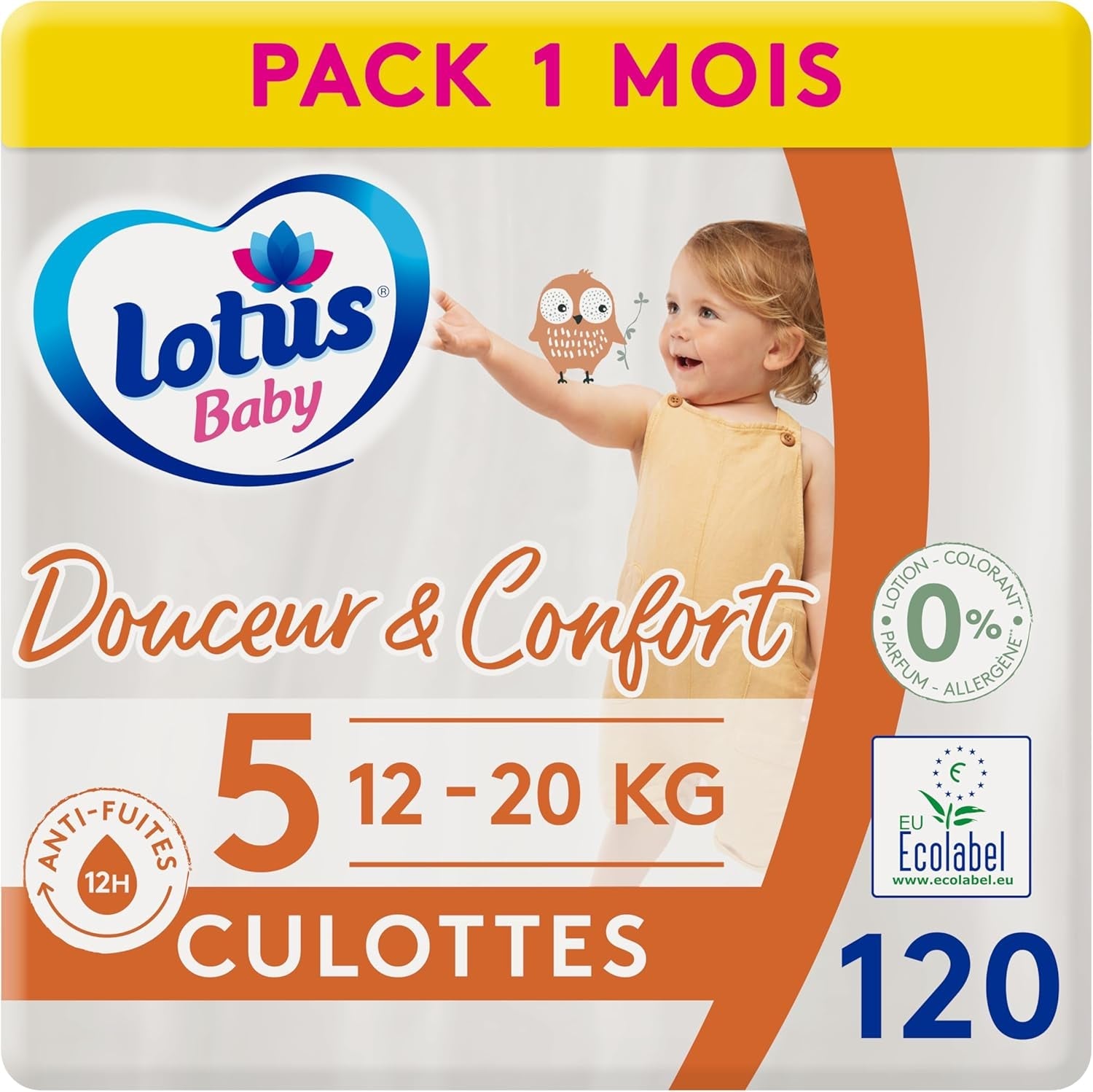 Douceur Naturelle – Chiloți, Mărimea 6 (16-26 kg) Pachet 1 lună – 112 chiloți