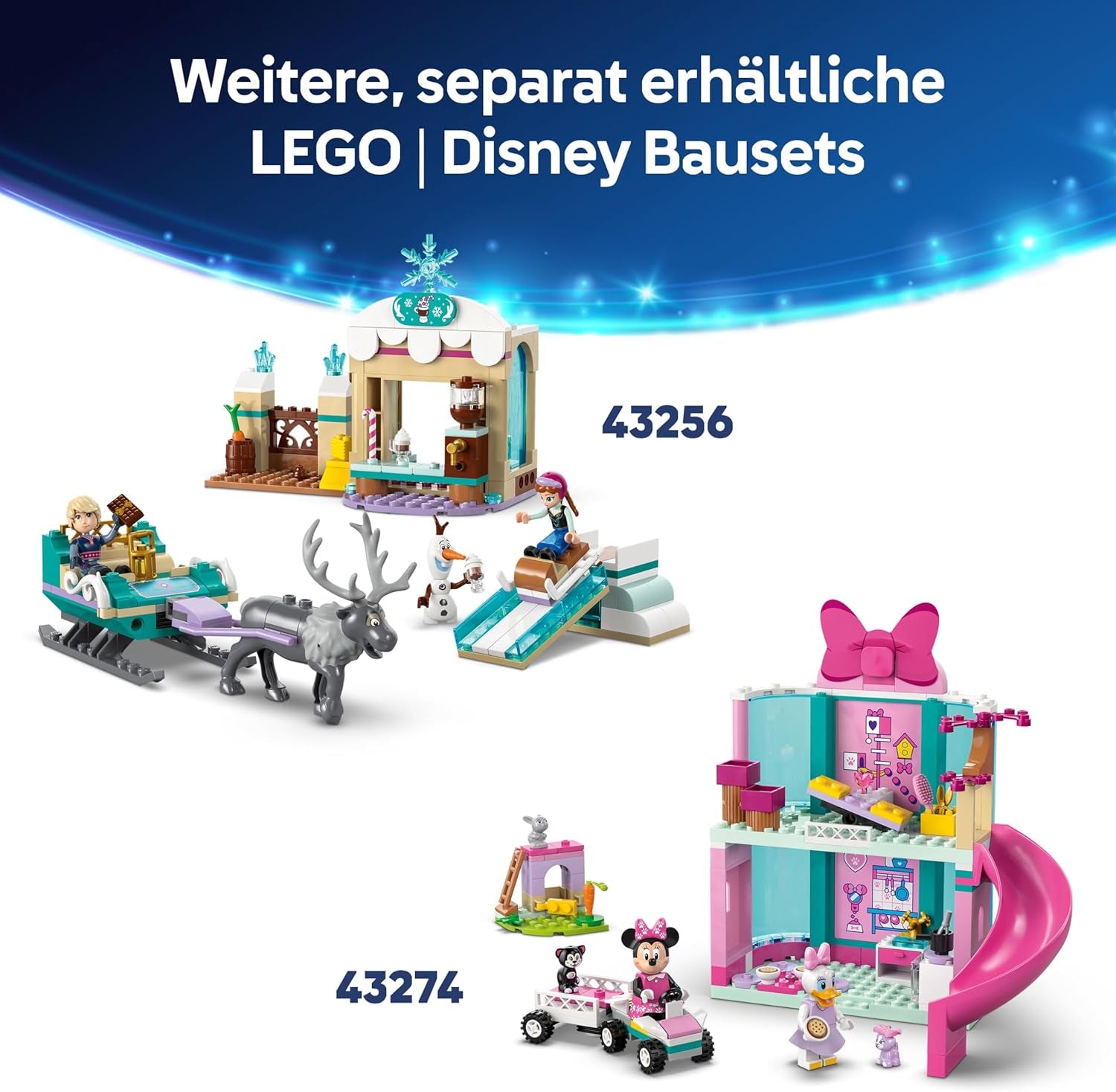 LEGO ǀ Disney and Pixar’s Partyzug und das Auto RC aus Toy Story - Mit Woody, Jessie, Porzellinchen und Buzz Lightyear Minifiguren – Kreatives Geschenk für Jungen & Mädchen ab 4 Jahren - 43264