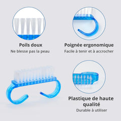 4-Teiliges Set Nagelbürsten, Handgriff Aus Kunststoff, Nagelreinigungswerkzeug Für Nail Art, Handreinigungsbürste, Tägliche Reinigungswäsche.